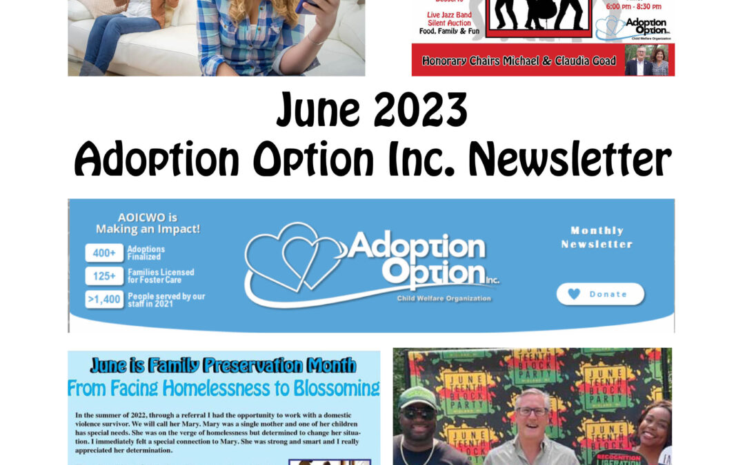 June 2023 Adoption Option Inc. Newsletter