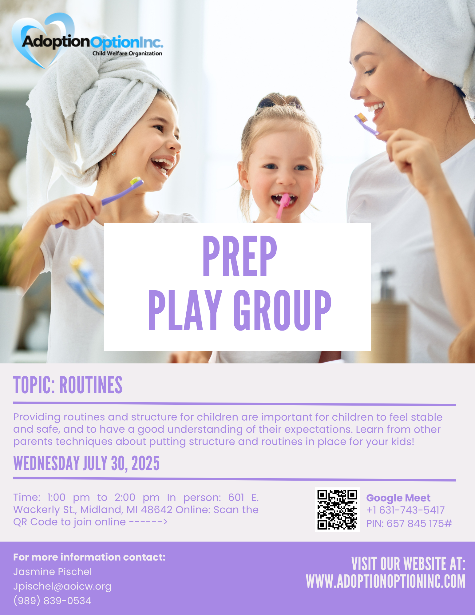 July Playgroup Flyer